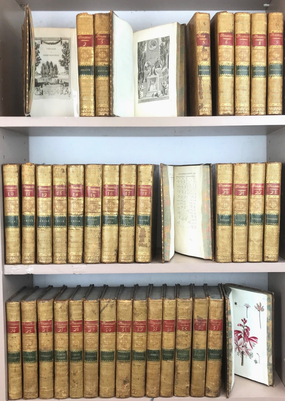 Jean-Jacques Rousseau — Œuvres complètes, 1788, 39 vol., gravures, provenance Rothschild