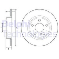 Delphi 2X Bremsscheibe Hinten Ø276 Mm FüR Mercedes-Benz B-Klasse W246