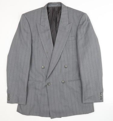 Hugo James grauer Herren Blazer, Größe 38, zweireihig