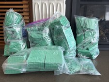 BULK  Hand2Mind Green Foam Base Cubed Math Manipulatives assorted sizes  