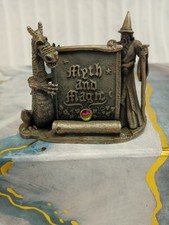 Myth And Magic Figurine The Magical Encounter Tudor Mint Dragon Wizard Crystal