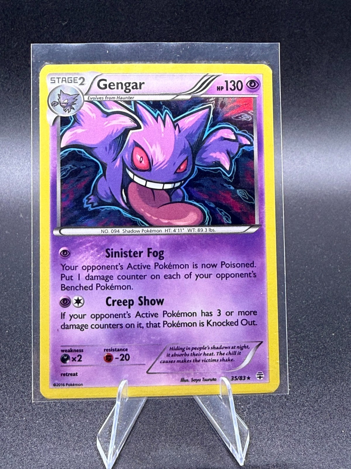 Pokémon Gengar TCG Holo Rare Card 35/83 Generations LP