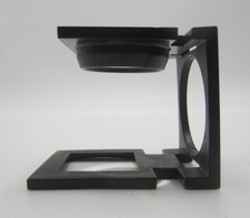 Vintage Folding Linen Tester Magnifier Metal Thread Counter Loupe W/Leather Case
