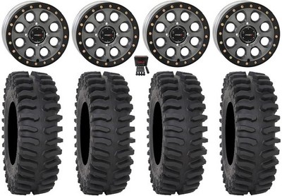 System 3 SB-7 15'' Wheels Titanium (5+2) 30'' XT400 Tires Yamaha YXZ (2019+)