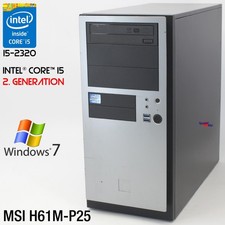 MSI H61M-P25 MS-7680 INTEL CORE I5 2320 COMPUTER PC WINDOWS 7 64-BIT 8GB