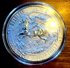 HEADLESS HORSEMAN THE LEGEND OF SLEEPY HOLLOW 1 oz 999 SILVER ROUND BU