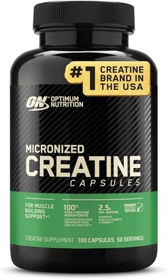 Optimum Nutrition Micronized Creatine Monohydrate 100 Capsules 2500m