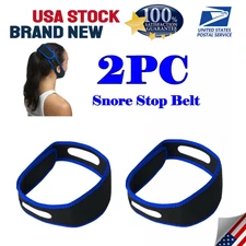 2 Pack Anti Snore Chin Strap Stop Snoring Belt Sleep Apnea Support Solution