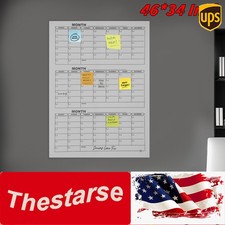 Acrylic Quarterly Planner Whiteboard Schedule Mark Board Dry Erase Wall Calendar