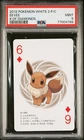 2012 POKEMON WHITE 2 PLAYING CARDS 6 OF DIAMONDS EEVEE PSA 9 Japanese Edition