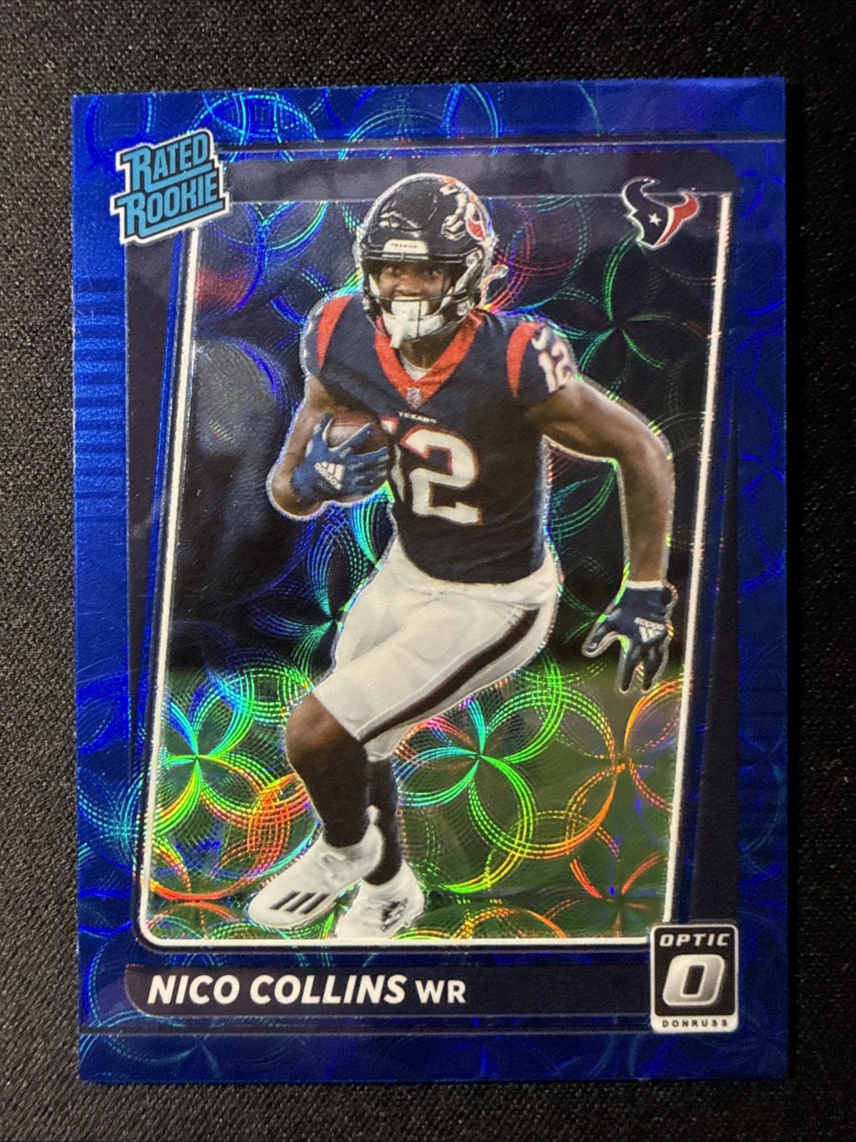 Nico Collins Panini Donruss Optic #230 Blue Scope