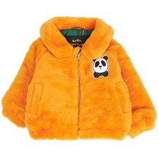 MINI RODINI Kids Fur Jacket 2311010023 YELLOW NEW ITEM