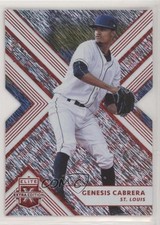 2018 Panini Elite Extra Edition Status Red Die-Cut 7/99 Genesis Cabrera #133 z6b