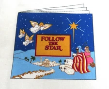 VIP Cranston 'Follow The Star' Fabric Panel Christmas Book Cut & Sew New