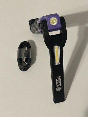 Matco Tools Rechargeable Purple Folding Light 950 Lumens LED Flashlight