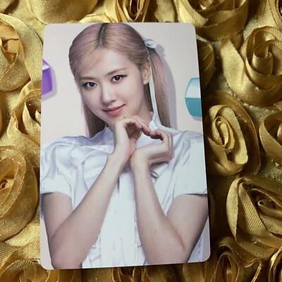 Rose BLACKPINK Group Born Pink Tour Celeb K-pop Girl Photo Card Heart 2