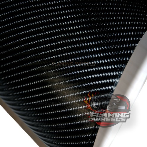 1.5m x 30cm 4D Carbon fibre vinyl wrap BLACK sticker decal car FREE SQUEEGEE - Picture 6 of 12