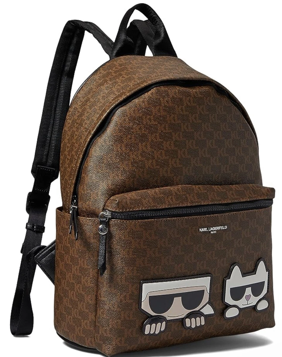 Karl Lagerfeld Paris Women Brown Monogram Amour Faux Leather Karl Lagerfeld Paris Women Brown Monogram Amour Faux Leather