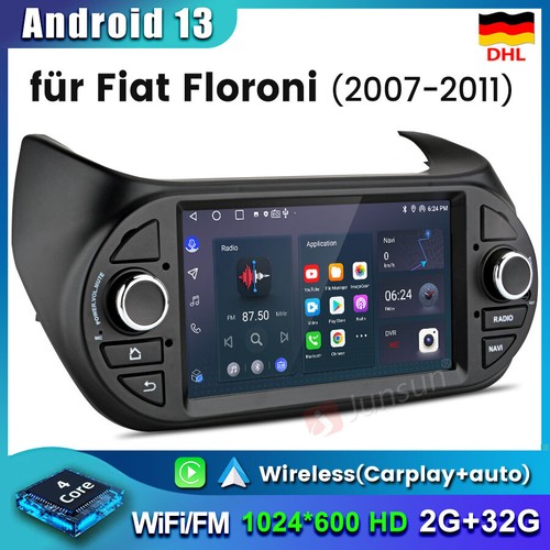 Für Fiat Qubo/Fiorino Citroen Nemo Peugeot Bipper 7"Autoradio Android13 NAVI 32G - Bild 1 von 13