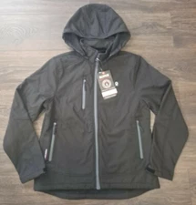 Women's Black Little Donkey Andy Softshell Thermal Jacket in Size Medium Sku #15