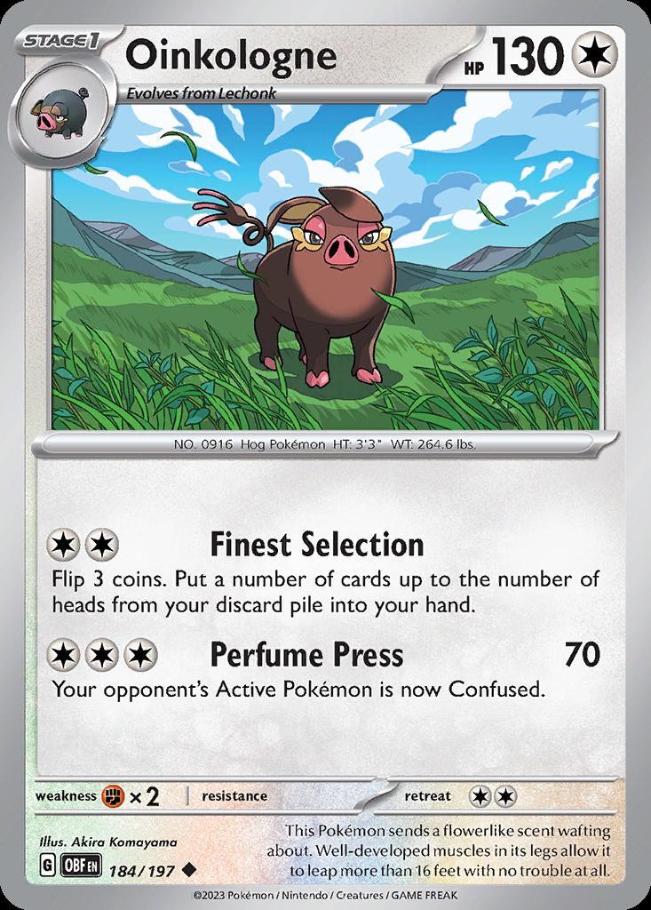 Pokemon Oinkologne (184/234) Obsidian Flames LP