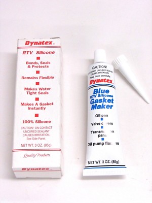 NEW! DYNATEX RTV SILICONE GASKET MAKER, BLUE, 3 oz., 49236