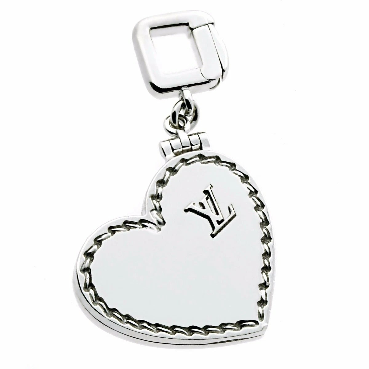 Louis vuitton heart locket necklace deals