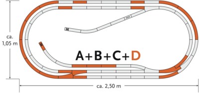 Roco H0 61103 Track Set D GeoLine.