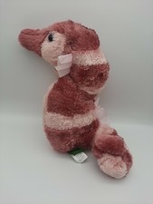 Wild Republic Seahorse Plush Stuffed Animal Mauve Pink Pittsburgh Zoo Tag