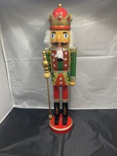 20 Inch Nutcracker King With Staff And Crown From Hobby Lobby , Christmas Decor