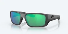 NEW Costa Del Mar FANTAIL PRO Polarized Sunglasses Matte Gray Green Glass 580G