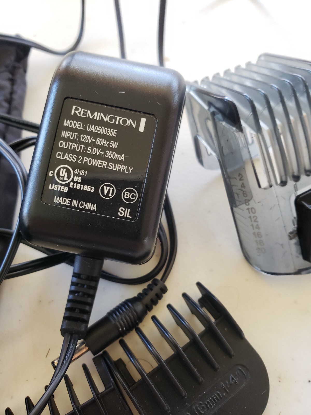 Remington Charger & Accessories/parts ONLY for beard trimmer model PG6110- Used