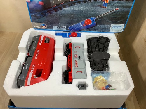 Excellent Playmobil Train 4010 RC Cargo Engine Geobra Set Complete Works Great - Picture 2 of 12