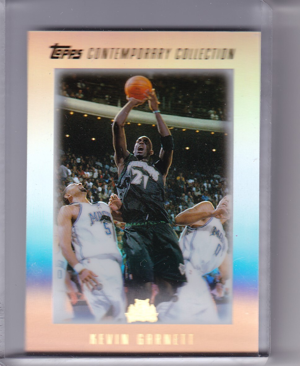 2003-04 TOPPS #71 KEVIN GARNETT CHROME REFRACTOR TIMBERWOLVES HOF 0152