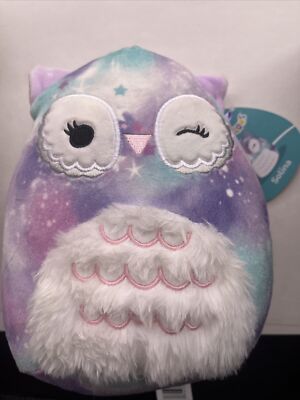 Squishmallow SOLINA THE GALAXY OWL  Stuffed Animal Plush Winking 8 Inch New Tags
