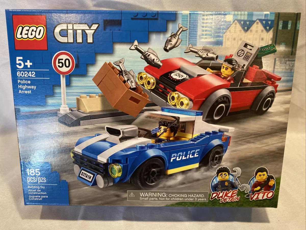 New LEGO City Police Highway Arrest 60242 185 pcs Age 5 Free