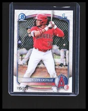 2025 Kevyn Castillo Rookie Card Bowman Chrome #BCP-82 Wave Refractor /350 Angels
