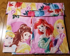 Disney Princess Pink Curtains 2 Panels  Tie-backs 42 x 64 Each Panel Belle