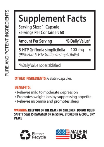 Vitamina A - L-5-HTP - Fórmula extra para aliviar el estrés - Píldoras dietéticas - 1B Foto 2 de 4