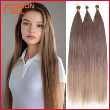 28 Inch 3PCS 300g Straight Pony Hair Bundles Crochet Braids Hair Synthetic fake