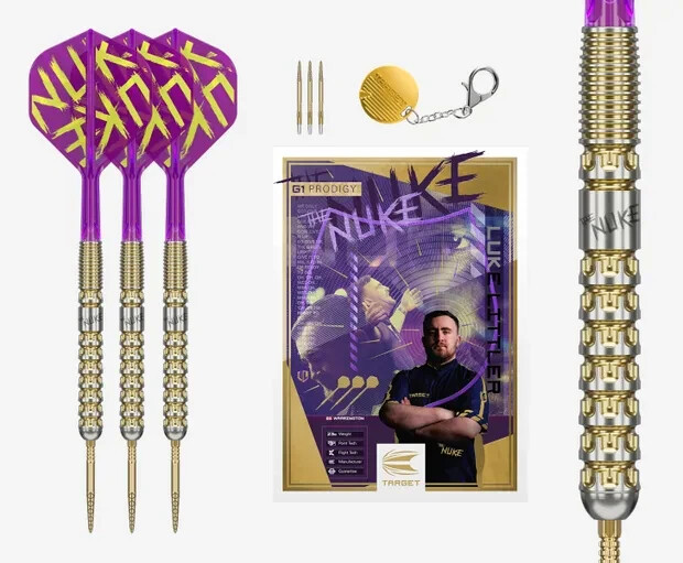 【LUKE LITTLER】 スティールダーツ　24g Amazon.com : TARGET Darts Luke Littler G1 Steel Tip Swiss