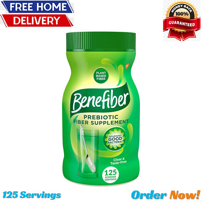 Benefiber Fiber Prebiotic Powder Supplement Easy Dissolve  125,  Servings