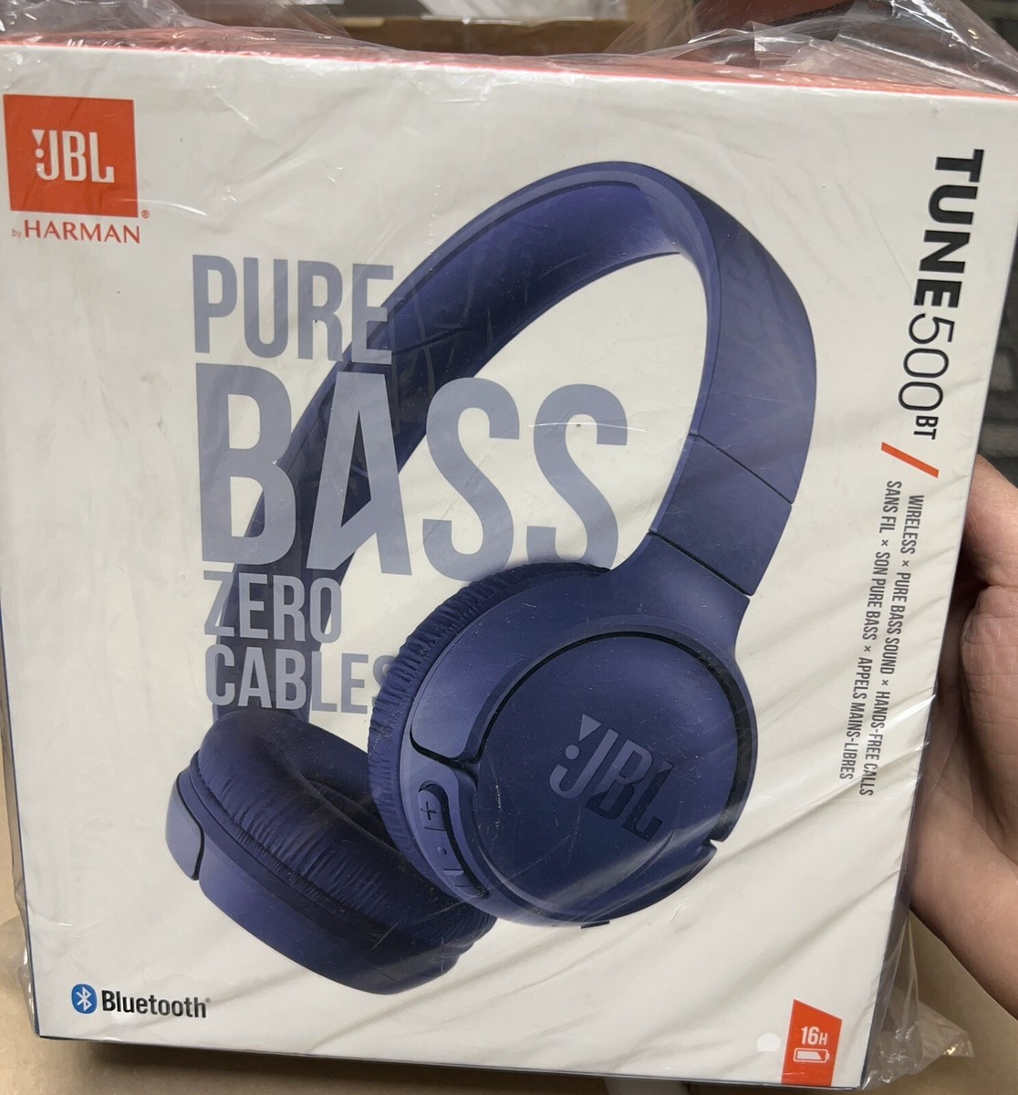 JBL GENUINE TUNE 500 On-ear Headphones Wired Pure Bass Sound