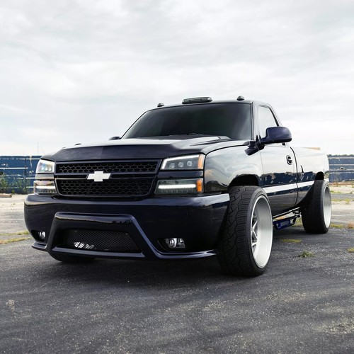 AlphaRex For 2003-2006 Chevrolet Silverado Projector Headlights with LED Bumper - Picture 2 of 14