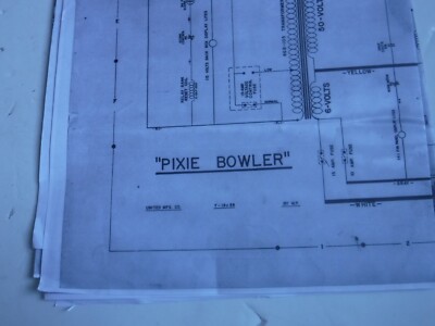 PIXIE BOWLER Schematic photocopy BY UNITED