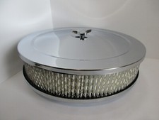 Chrome Muscle Car Style 10 X 2 Air Cleanerpaper Kit 5 18 Carb 4360chpa Chrome Muscle Car Style 10 X 2 Air Cleanerpaper Kit 5 18 Carb 4360chpa