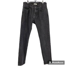 EachxOther Jeans Black Straight Leg High Rise Stretch 5-Pocket Denim NWT Sz 27