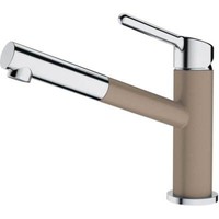 Franke Messing Hochdruck Armatur, Wasserhahn Orbit Zugauslauf Chrom Cashmere Obe