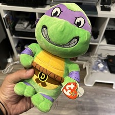 NEW Ty Donatello Teenage Mutant Ninja Turtle Beanie Buddy 10in Plush 2017 Toy