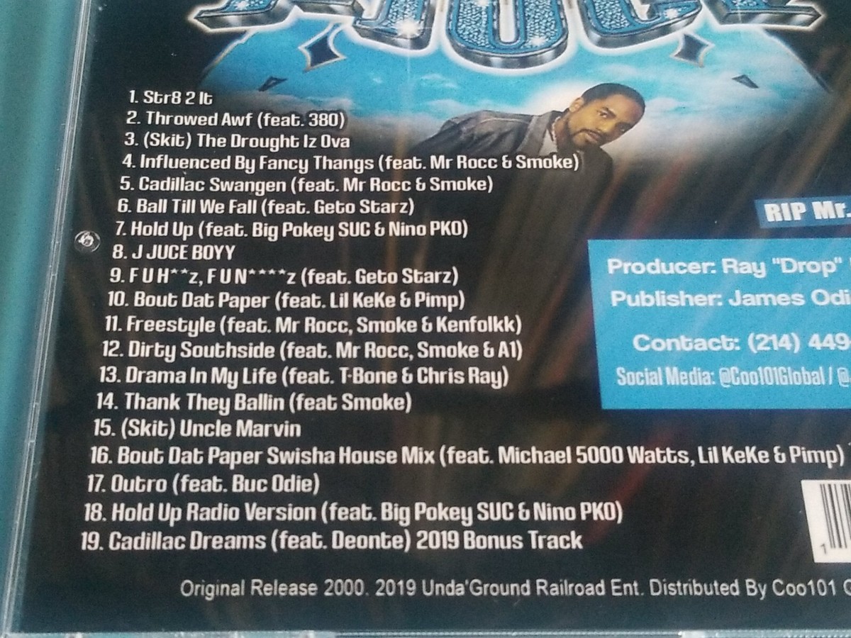 J-Juce – Cadillac Swangen' 2019 NM CD Houston Rap Lil Keke J-Juce – Cadillac Swangen' 2019 NM CD Houston Rap Lil Keke